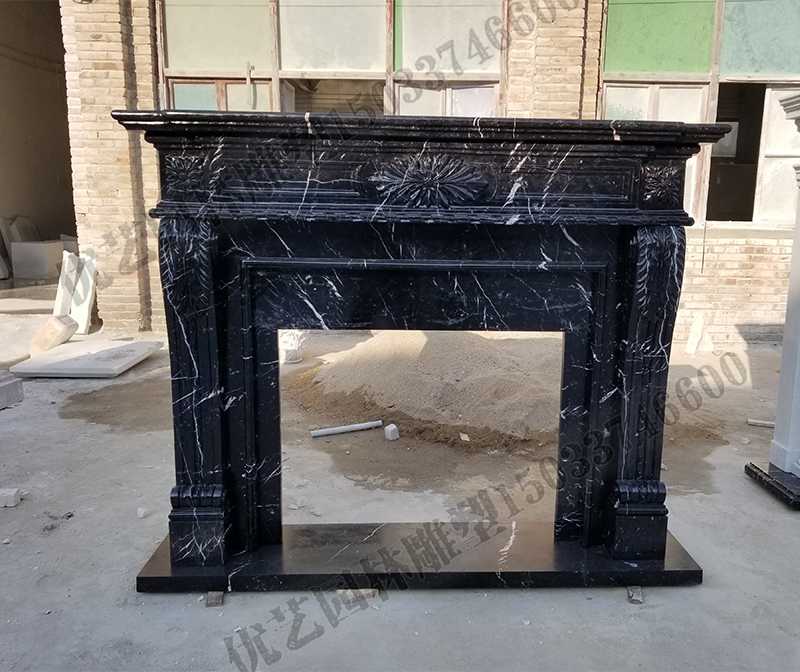 石雕壁爐架，大理石壁爐架，室內(nèi)壁爐架