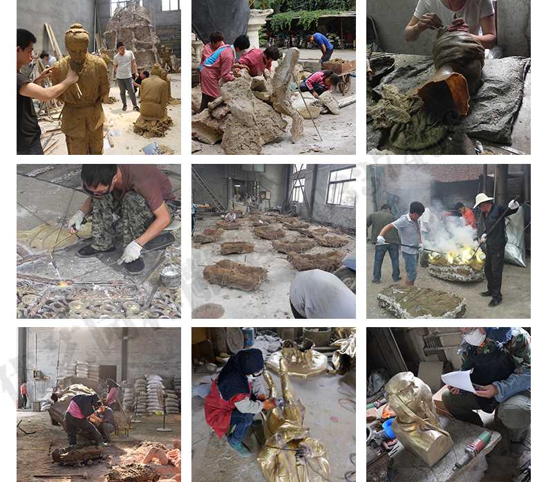 銅雕塑廠家，銅雕塑鑄造流程，銅雕塑定制