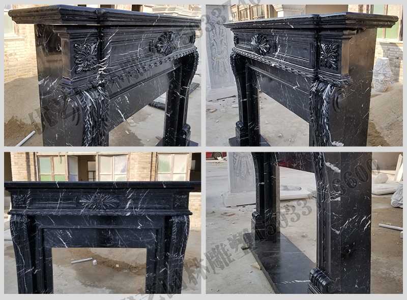 石雕壁爐架廠家，石雕壁爐架工廠，定制石雕壁爐架