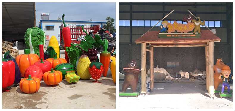 仿真蔬菜水果擺件，卡通玻璃鋼門頭