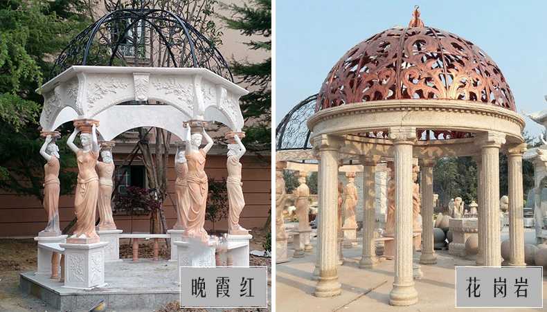 歐式景觀涼亭，大理石涼亭，石雕景觀涼亭