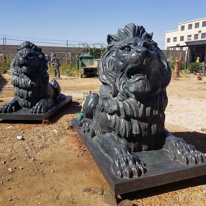 匯豐銅獅子，銅匯豐獅子，銅雕塑廠家，銅獅子廠家