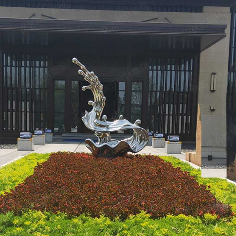 不銹鋼流水雕塑，不銹鋼雕塑廠家